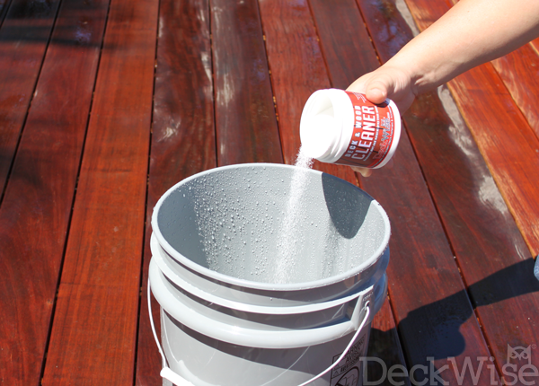 DeckWise® Hardwood Deck Cleaner & Brightener application step 3