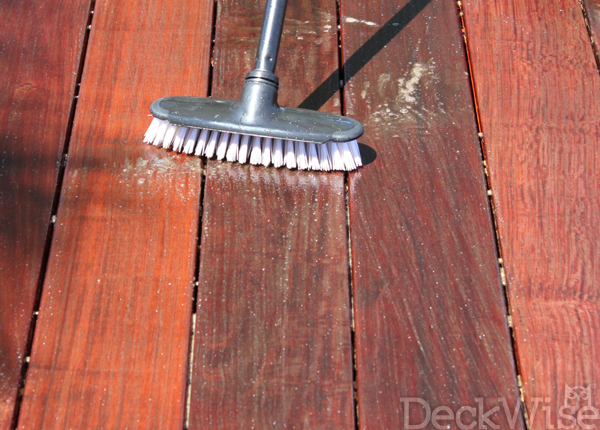 DeckWise® Hardwood Deck Cleaner & Brightener application step 4