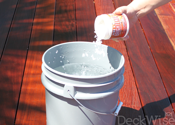 DeckWise® Hardwood Deck Cleaner & Brightener application step 5
