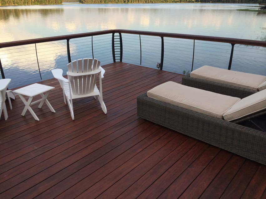 Ipe lake dock finished with Ipe Oil<sup>®</sup> hardwood finish