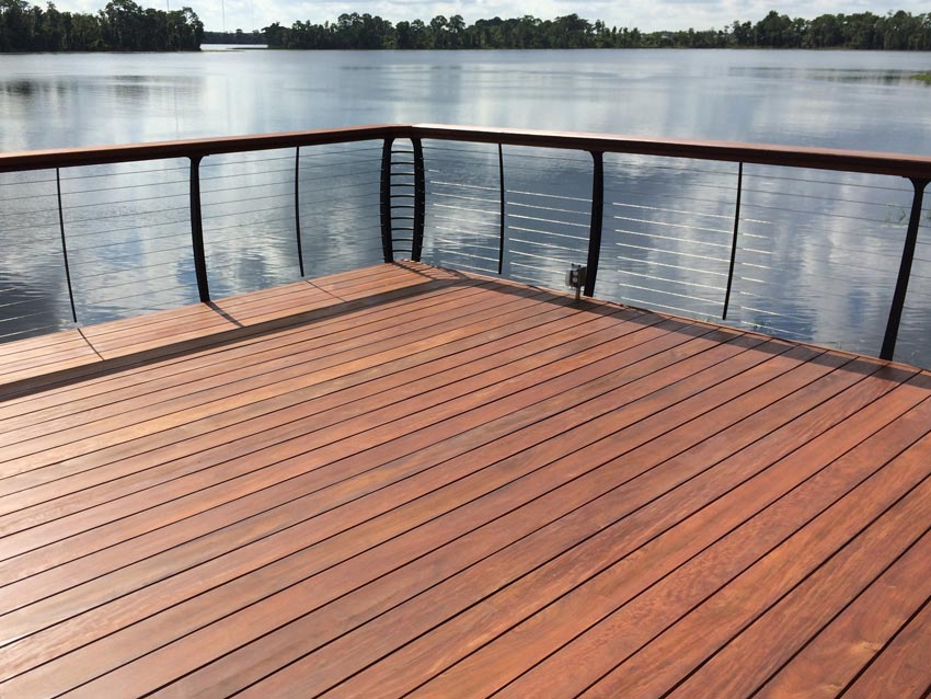 Beautiful Ipe waterside deck finished with Ipe Oil<sup>®</sup>