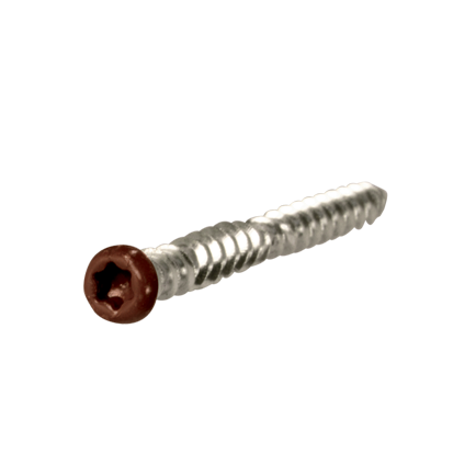 Composite Painted Head Screw Rosy Brown