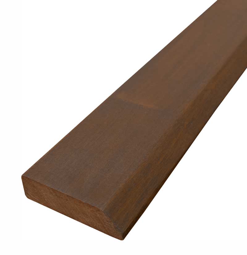 Ipe Straight 20 in Deck Tile Edge Trim