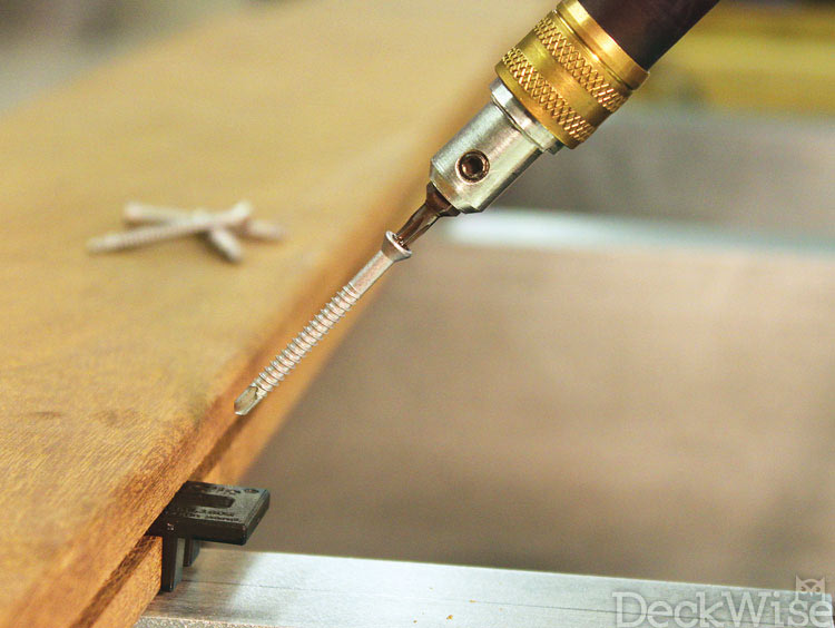 Installing Ipe Clip® with Metal Joist Deck Screw