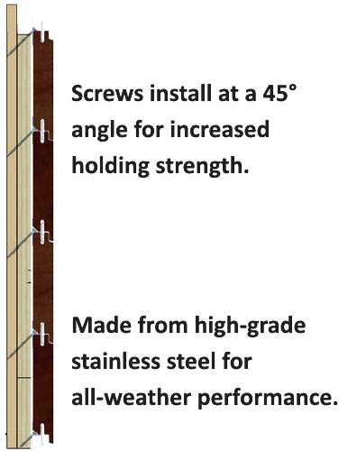 Hidden Siding Fastener clip installation materials diagram