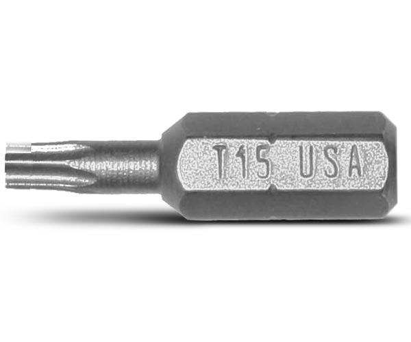 T15 star drive screw gun tip